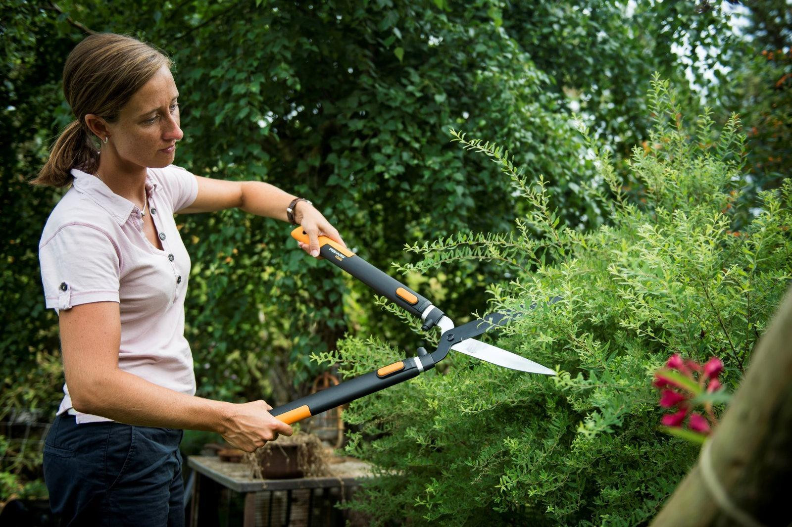 Fiskars SmartFit Telescopische Heggenschaar HS86, Lengte: 68-93 cm