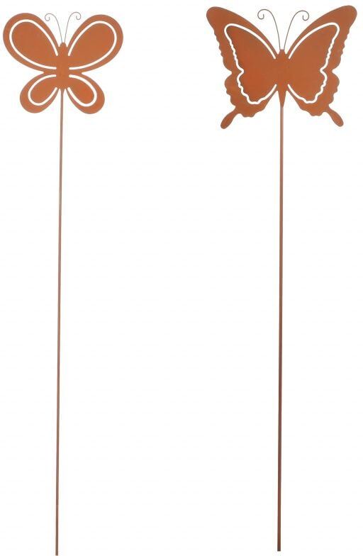 Mica Decorations Mica Gartenstecker Schmetterling Rost 85 cm
