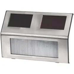 WellHome - 4er Set Edelstahl Solarleuchten mit 2 LEDs