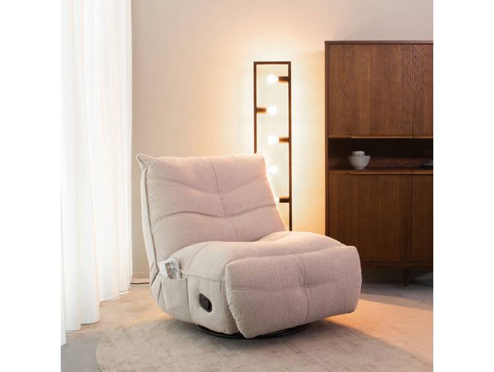 LABEL51 Fauteuil Take It Easy - Naturel - Boucle - One Size