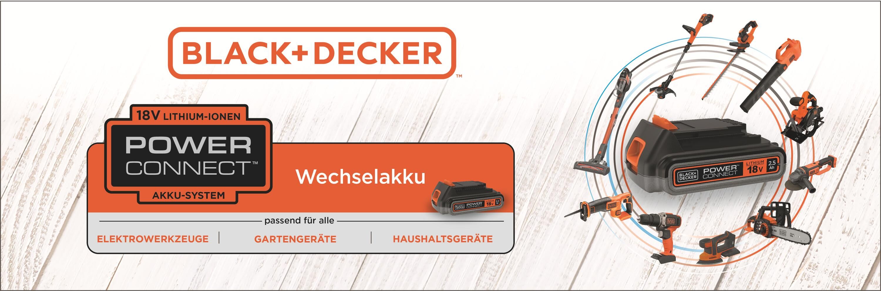 Black & Decker Akku-Ladestation BLACK + DECKER "BLACK+DECKER", rot (schwarz), Ladegeräte, Akku-Ladestation schwarz Einheitsgröße