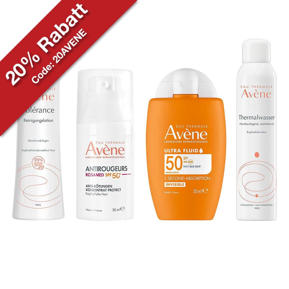 PIERRE FABRE DERMO KOSMETIK GmbH Avène Set: Sanfte Reinigung, Pflege & hoher Sonnenschutz 08105336