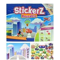 Toi-Toys, Sticker, Stickerboek Voertuigen met Herbruikbare Stickers