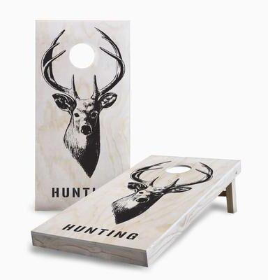 Skip's Garage Deer Silhouette Regulation 2x4 Cornhole Game Set