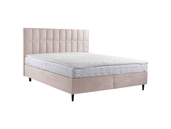 Boxxx Boxbett, Beige, Holz, Buche, massiv, H2, Höhe ca. 18 cm, 180x200 cm, Topper durchgehend, Matratze durchgehend, Schlafzimmer, Betten, Doppelbetten