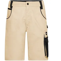 Arbeitsshorts "JN835" - 58 - stone/black