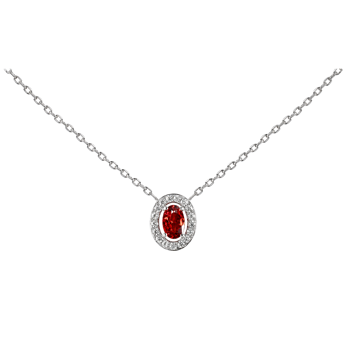 Jacques Lemans Halskette Edelstahl mit Zirkonia