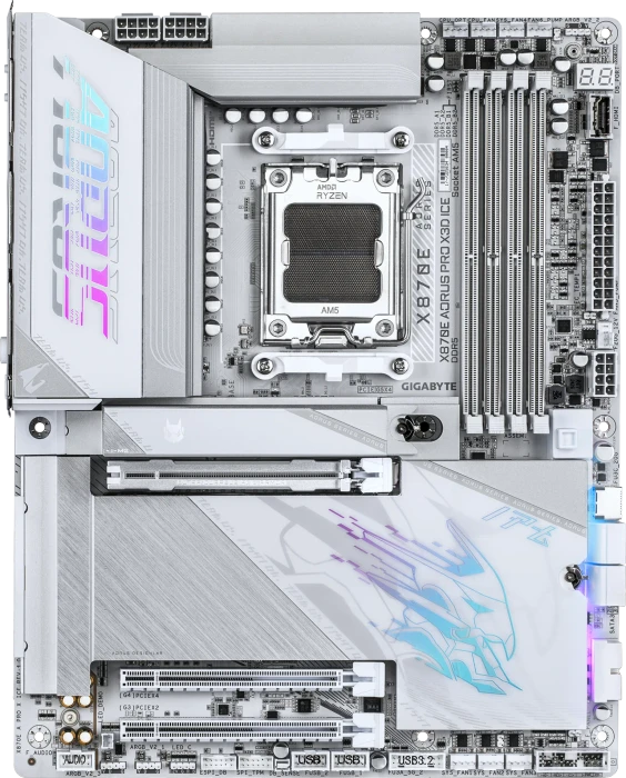GIGABYTE X870E AORUS PRO X3D ICE DDR5