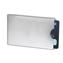 DURABLE Kreditkartenhülle 5,4 x 8,6 silber