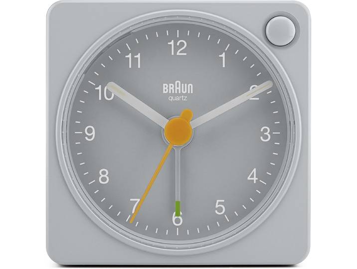 Braun BC02XG - Wekker - Reis - Analoog - Grijs