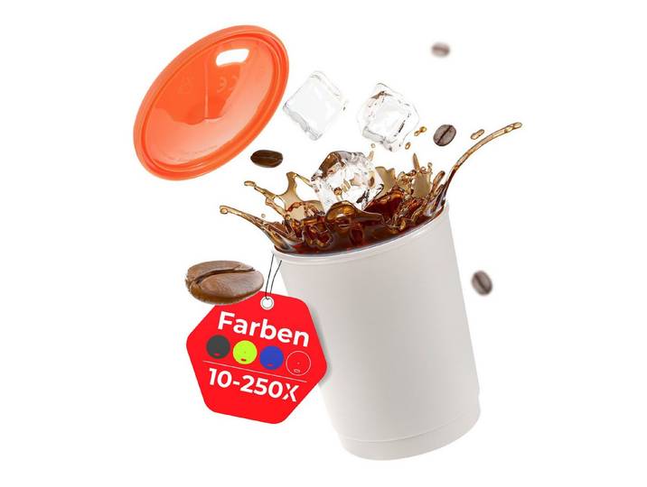 achilles Mehrwegbecher Kaffeebecher, Mehrwegbecher, Trinkbecher, LFGB geprüft, 330 ml, Kunststoff, (100-tlg)