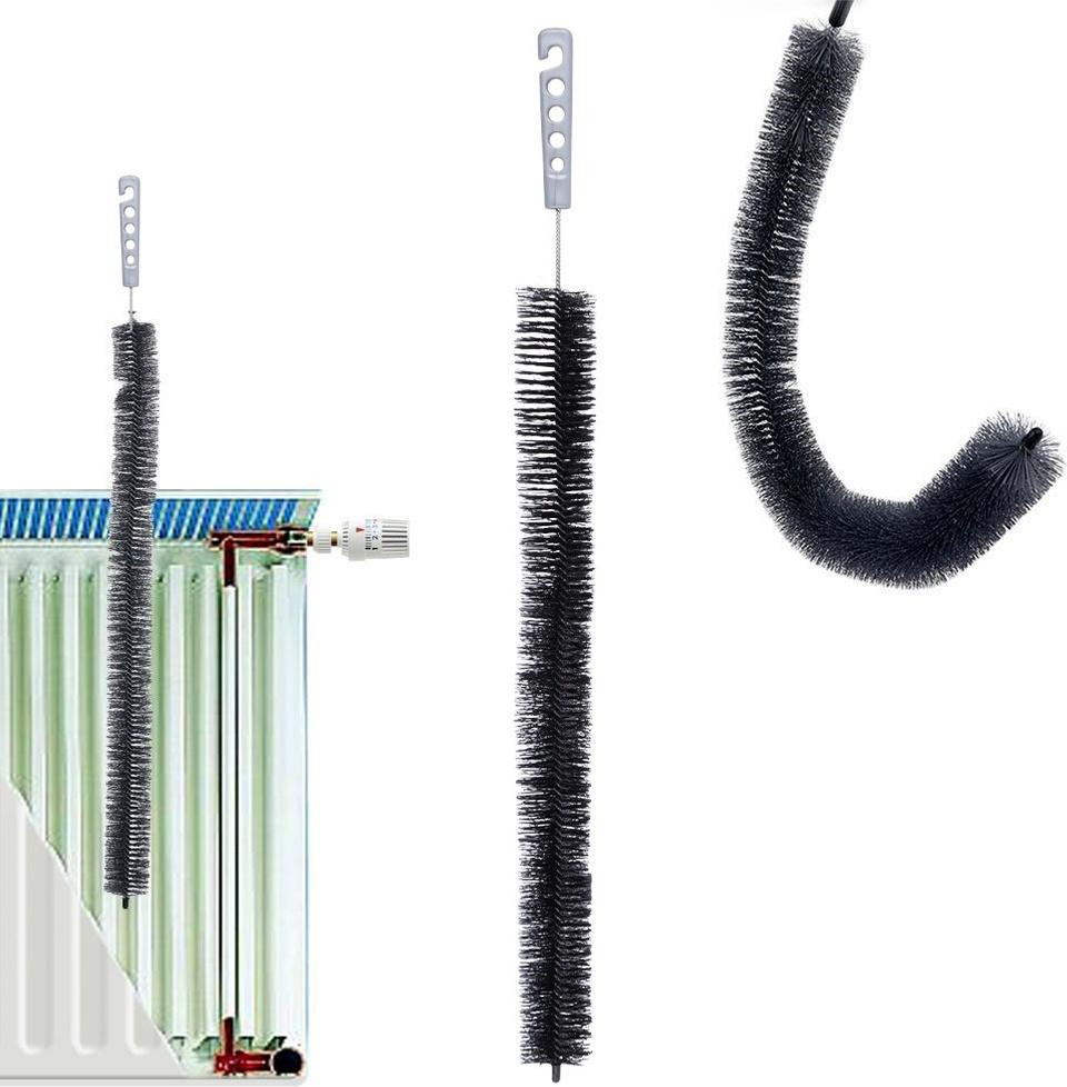 Artemis Flexibele Radiatorborstel voor Radiatorreiniging met Sleuven