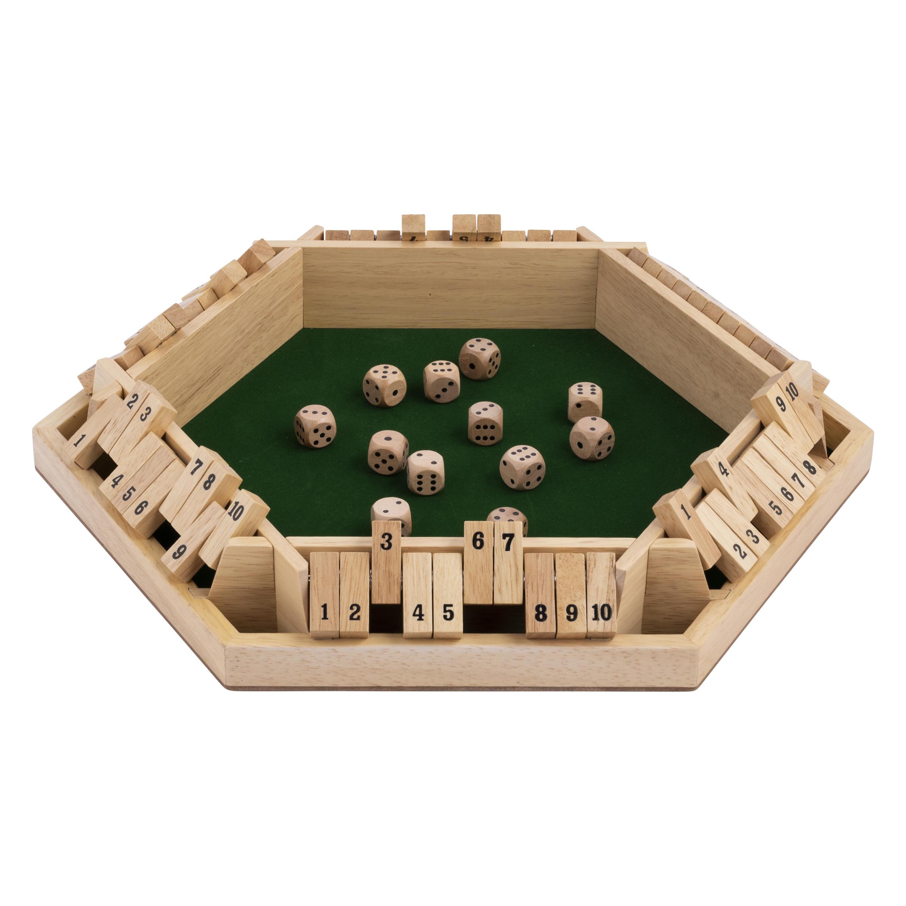 Longfield Shut the Box (6 Spieler) - Gummibaumholz (300415)