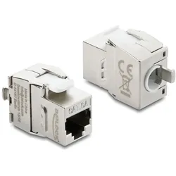 DELOCK Keystone Modul RJ45 BU < LSA Cat.6A werkzeugfrei