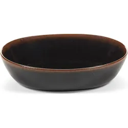 Out of Lines Tiefe Teller 18,5 cm, braun-schwarz, 2 St.