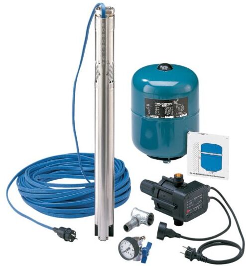 Grundfos Wasserversorgungspaket 96160908 mit 30 m Unterwasserkabel, 230 V