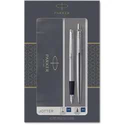 PARKER Schreibset DuoSet Jotter Edelstahl C.C. silber