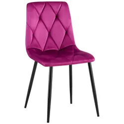 CLP Esszimmerstuhl Clairton Samt   Farbe: lila, Material: Samt