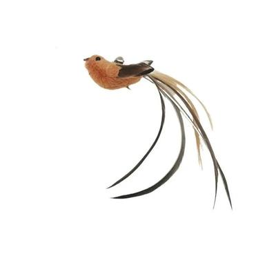 Inspired Finds Interactive Suction Cup Feather Cat Toy With Bell & Replaceable Teaser Head replace Head