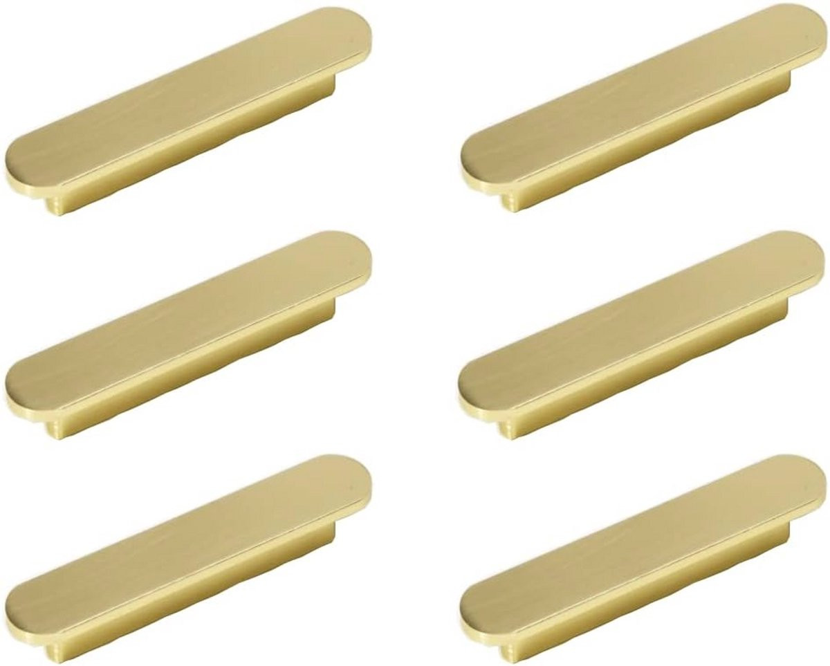 Set van 6 goudkleurige meubelgrepen voor moderne meubels