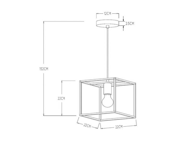 Lucide Hängeleuchte Ruben, dimmbar, schwarz, für Wohn- / Esszimmer, Metall, Modern