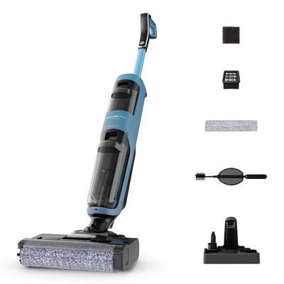 ROWENTA Nass-Trocken-Sauger "Rowenta X-Clean 2, Saugen und Wischen, LED-Display, ECO- und MAX-Modi", blau (blau aqua), B:21cm H:115cm T:28cm, Mehrzwecksauger, selbstreinigend, selbstfahrende Walze, geeignet für Hartböden, GZ2271