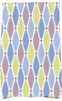 E by Design 18 x 30-inch Wavy Splash Geometric Print Hand Towel
