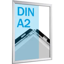 Klapprahmen A2 Standard silber | 32 mm | Gehrung, Aluminium