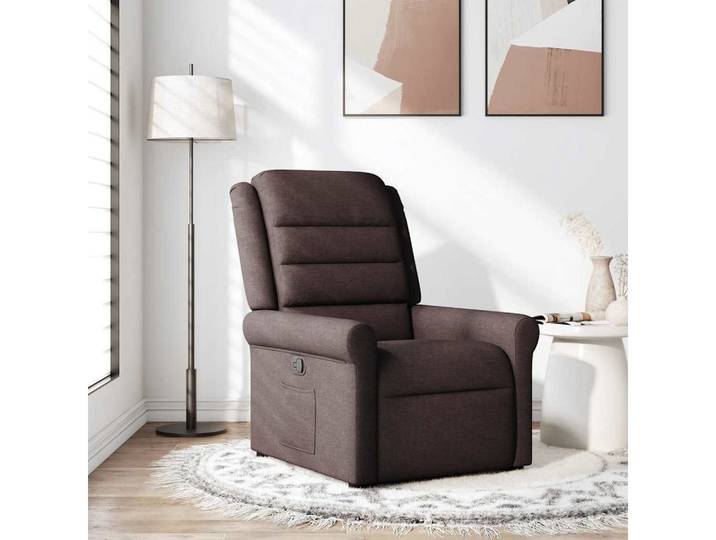 vidaXL Relaxsessel, Relaxsessel Dunkelbraun Stoff