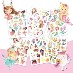 Papierdrachen Kindertattoos Mädchen-Mix (100St)