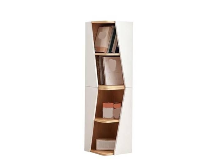 VNCdfhETs Standregal Stilvolles Eckregal for Platzsparende Und Ordentliche Aufbewahrung zur Organisation und Aufbewahrung(Light Brown,30x30x120cm)