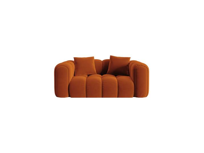 2-Sitzer Design Sofa „Elise“ Samt Terracotta CXL by Christian Lacroix