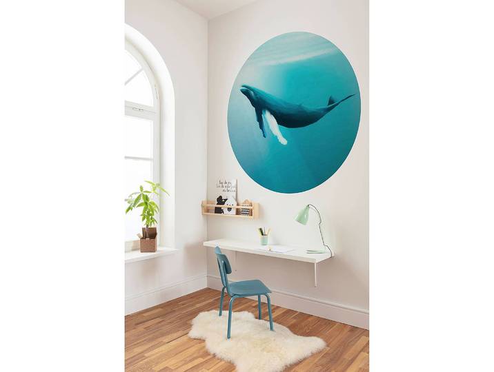 Papier peint intissé Whale Watching 125 x 125 x 0cm