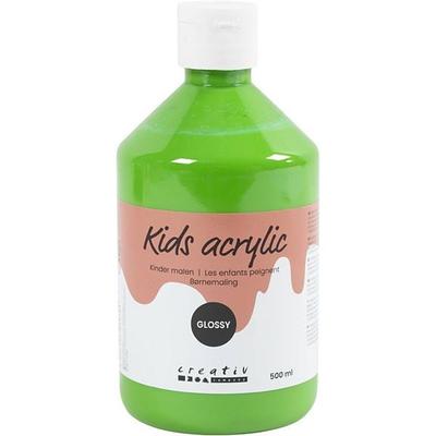 Creativ Company Acrylfarbe Glänzend, Hellgrün, 500 ml/ 1 Fl.