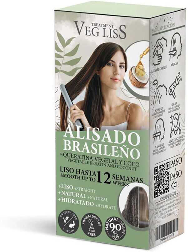 Veg Liss Alisamento brasileiro com queratina vegetal e coco 2u