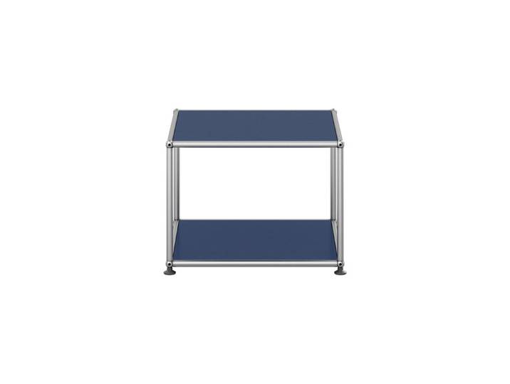 USM Haller Kaffeetisch M22 blau stahlblau offen T 523 cm 52.3x39x52.3