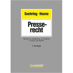Presserecht, Fachbücher von Verena Hoene, Jörg Soehring