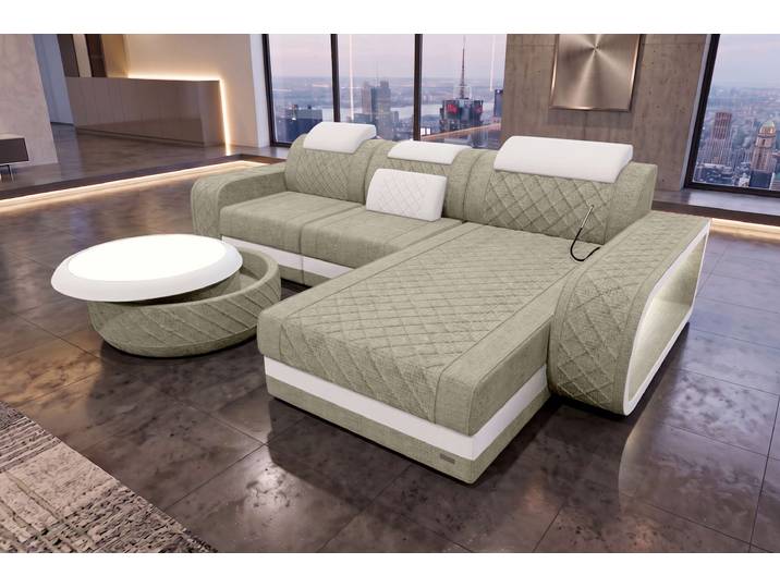Ecksofa Berlin L Form Stoffsofa