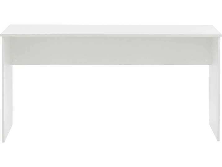 Schreibtisch SCHILDMEYER Serie 400, Schreibtisch, Made in Germany, B 144 cm , weiss (weiß, weiß, weiß), B:144cm H:73,6cm T:65cm, Tische, Schreibtisch, Solide Verarbeitung - Dieses Produkt ist in Deutschland gefertigt