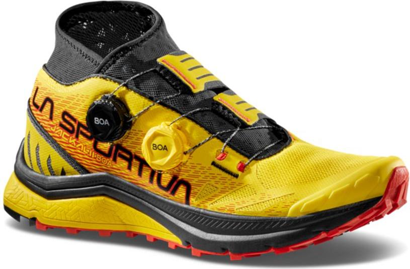 Jackal II Boa, Mountain Running, Man, Shoes, Low Cut, Y00K00 Yellow/Black, 40.5 - La Sportiva