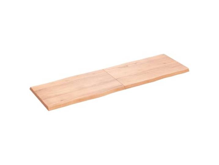 HGPOTUY Tischplatte 160x50x(2-4) cm Massivholz Eiche Baumkante Behandelt Klappbar,platzsparend,Ersatztischplatte,lackiert,Naturkante,handgefertigt,Untergestell Kombination,DIY Brett