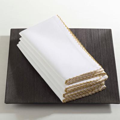 Saro Lifestyle Table Napkins With Whip Stitched Design (Set of 4)
