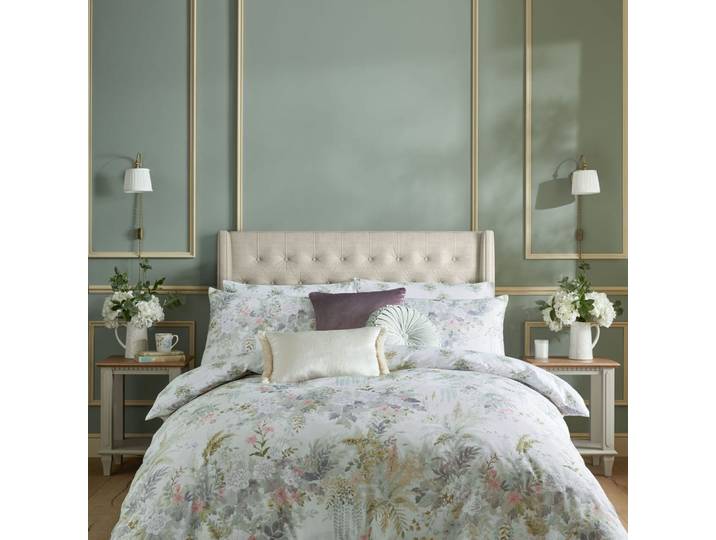 Housse de couette romantique en satin de coton multicolore 200x200cm