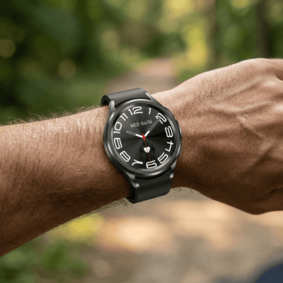 Top Demand Picks Galaxy Watch 6 GPS Smartwatch For Men With AMOLED Display And 100+ Sport Modes silver Mesh Belt