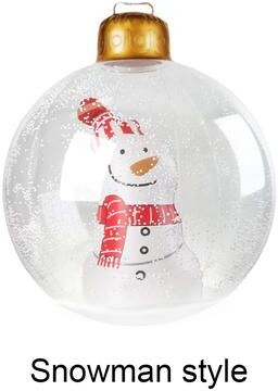 Cozy Casa Charm Christmas Ball Outdoor Inflatable, Transparent Giant, Inflatable Decorated Snowman Balls snowman