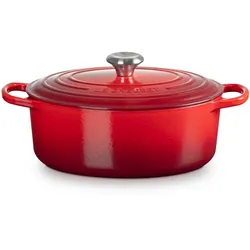 Le Creuset Ovaler Bräter Signature 29cm - rot