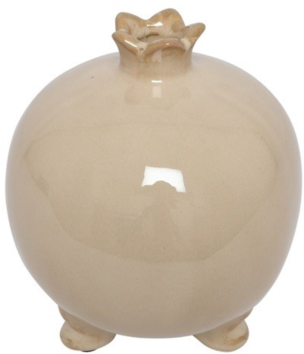 Countryfield Vaas Granaatappel S, Beige, Hoogte: 16 cm