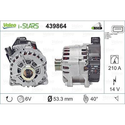 Valeo Generator [Hersteller-Nr. 439864] für Citroën, Peugeot, Ds, Opel