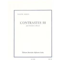 Contrastes 3 pour clarinette et basson, Fachbücher von Eugène Bozza