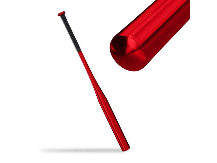 Relaxdays Roter Baseballschläger aus Aluminium